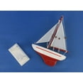 thumbnail image 2 of Hampton Nautical Wooden Ranger Model Sailboat Decoration 9" - Model Yacht - Boat Model, 2 of 7