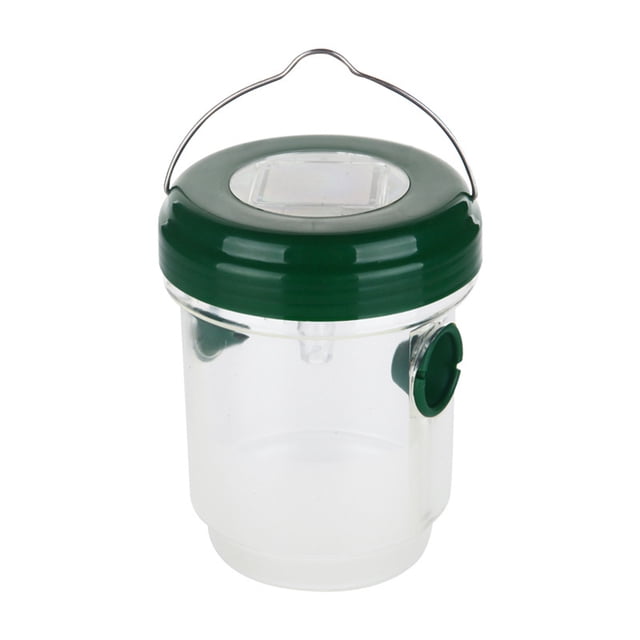 Atrapador de avispas para exteriores, alimentado por energía solar con luz ultravioleta LED, avispas, avispones, trampa para abejas seitruly GJ3844-00B