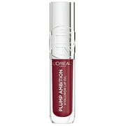 L'Oreal Paris Plump Ambition Hyaluron Lip Oil 24HR Care, Hyaluronic Acid, Berry Jolie, 0.16 fl oz