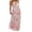 Pink, variant on Mialoley Women Long Dress, Sleeveless Halter Dress Backless Flower/Dots Print Summer Cocktail Dress