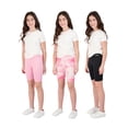 thumbnail image 2 of Hind Girls 3 Pack Active Bike Shorts, Size 5-16, 2 of 3