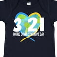 thumbnail image 4 of Inktastic 3 21 World Down Syndrome Day with Heart Shaped Earth Boys or Girls Baby Bodysuit, 4 of 5