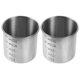 thumbnail image 2 of 2pcs Stainless Steel Graduated Measuring Cup Scaled Cup Measuring Container, 2 of 3