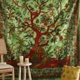 thumbnail image 2 of Popular Handicrafts Tapestry Wall Hanging Tree of Life Hippie Mandala Bohemian Hippy Kaleidoscopic Intricate Floral Design Indian Tapestries Bedspread, 2 of 8
