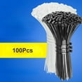thumbnail image 2 of 100Pcs Heavy Duty Self-locking Plastic Nylon Tie Wrap, Strong and Reliable Cable Ties, 2 of 17