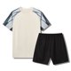 thumbnail image 2 of Odeerbi Juego de Entrenamiento de Fútbol Seco Rápido Para Chicos Y Niñas Camiseta de Manga Raglan Pantalones Cortos de Malla Conjunto Atlético Respirable Para 5-15 Años, 2 of 8