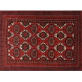 thumbnail image 1 of Ahgly Company Machine Washable Indoor Rectangle Traditional Dark Brown Area Rugs, 3' x 5', 1 of 7