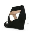 thumbnail image 3 of Women's Elastic Ankle Strap Wedge Sandals, 3 of 5