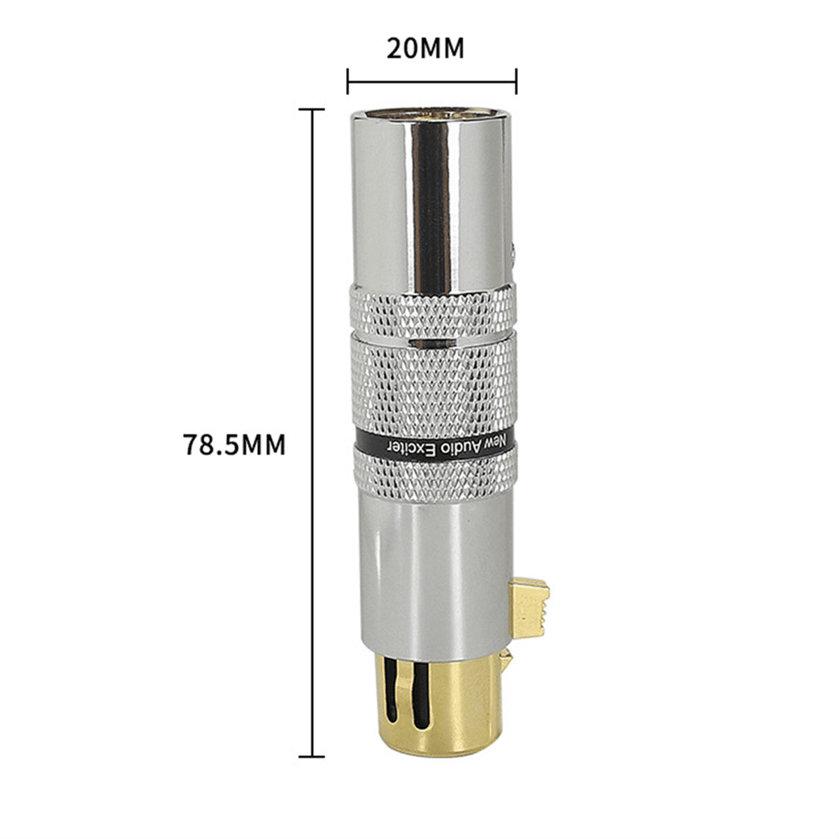 Dynamic Microphone Preamp Single Channel Increase Omnidirectivity Gain Strong Anti-Interference,1 x Mic Preamp,Silver