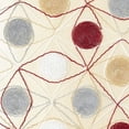 thumbnail image 5 of Violet Linen String Art Geometric Embroidery Pattern, Silky Faux Polyester, Gold, 18 Inch x 18 Inch, Decorative Throw Pillow Cover, 5 of 7