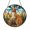 Acrylic 3.5 Inch, variant on Kangaroo Family Scene Stained Glass Effect Suncatcher, Charming Window Hanging Decor