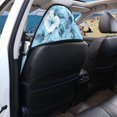 thumbnail image 4 of Garronmavis Blue Hibiscus Front Car Seat Towel Cover Stain Resistant Waterproof Sweat Protection for Post Workout Beach Outdoor Use Stretchable Universal Fit for Most Cars SUV Trucks Sedan Van, 4 of 8