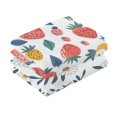 thumbnail image 6 of Ryvnso 2 PCs Hand Towels Sets Strawberry and Leaf Cotton Face Towel wild Daisy Flower, 6 of 8