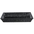 thumbnail image 3 of G.E.T. Rectangular Black Polypropylene Washable Basket - 20 3/4"L x 13"W x 3 1/8"H, 3 of 3