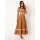 thumbnail image 2 of Vestido largo de retazos con rayas onduladas para mujer, vestido Midi elegante con tirantes finos, Espalda descubierta, fiesta de noche, 2 of 5