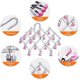 thumbnail image 3 of Acier Inoxydable Etendoir,Séchoirs pliables Cintre,Suspension Séchage Rack,Coupe-vent,18 Pinces Pour Sous-vêtements Chaussettes Gants,Enlever Rapidement les Vêtements du Cintre,Rouge(ROUGE, 18-Pinces) Kuyhfg Bienvenido a Kuyhfg, 3 of 5