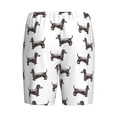 thumbnail image 2 of Lsque Dachshund Dog Puppy Mens Sleep Pajama Shorts,Short Pajama Pants, Cotton Ultra-Soft Knit-3X-Large, 2 of 9