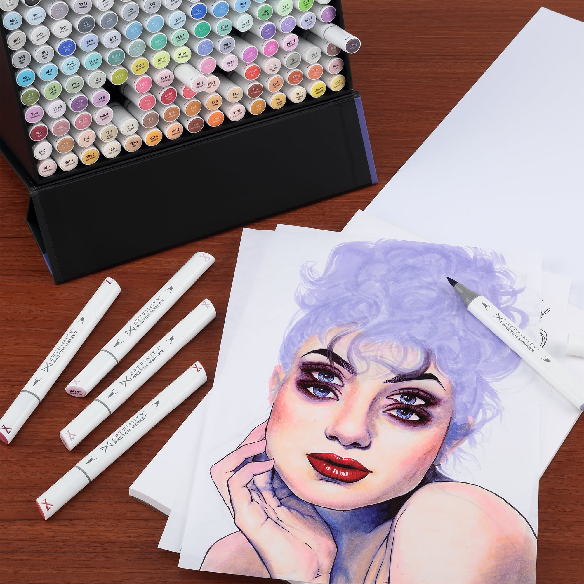 Artfinity Sketch Marker Sets - Set of 3 - Dark Purple V4-7