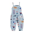 thumbnail image 5 of YunPes Girls Jumpsuit Summer Independence Day Clothing Strapless Personalized Printing Retro Comfortable Casual Jumpsuit Baby Girl Pineapple Clothes, 5 of 7