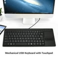 thumbnail image 4 of Clavier Filaire, Ultra Fin IP68 Résistant à l'Eau Clavier Mécanique USB avec Pavé Tactile Plug and Play pour Usage Industriel, 4 of 7