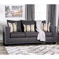 thumbnail image 7 of Furniture of America Crenshaw Contemporary Fabric Nailhead Trim Sofa in Slate, 7 of 7