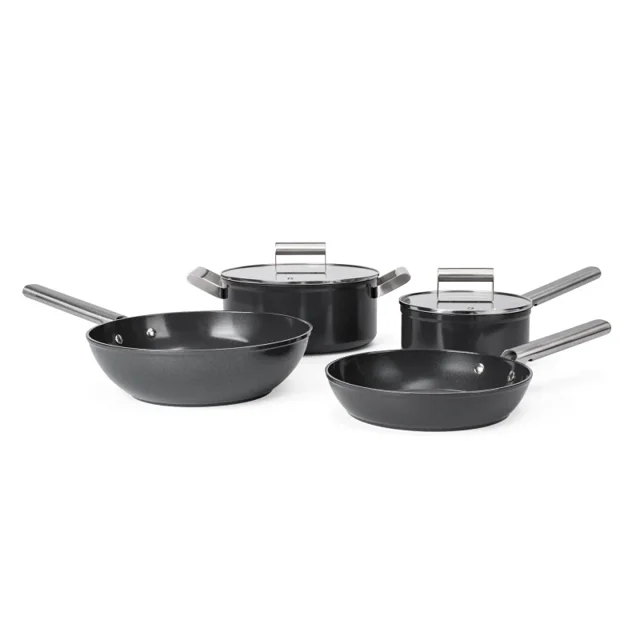 Bateria de Cocina de Aluminio Forjado con Antiadherente Cerámico - Crown Baccara