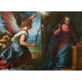 thumbnail image 3 of Ippolito Scarsella 18x14 Black Modern Framed Museum Art Print Titled - The Annunciation, 3 of 5
