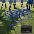 thumbnail image 6 of 5 Pieces Agility Hurdles Speed Training Equipment Adjustable Height PVC for Athletes Football Soccer Drills, 6 of 9
