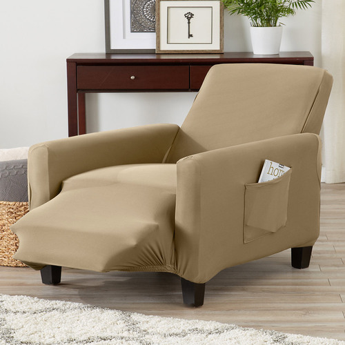 Jersey Stretch SlipcoversRecliner CoverSand
