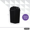 Superio Small 2.5 Gallon Plastic Trash Can with Swing Top Lid, Compact