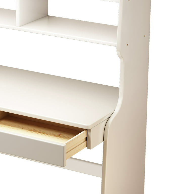 BALANBO 2-Piece Kids Desk W/hutch, Wood Study Desk ,Large Size