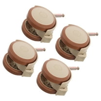 WEUVEB 4-Pack Beige Rubber Crib Caster Wheels Chair Roller Replacement
