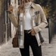 thumbnail image 4 of HongQid Womens Flannel Plaid Shacket Jacket Button Down Tartan Trench with Pocket Long Sleeve Cropped Fashion Coat, 4 of 9