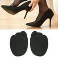 thumbnail image 2 of Unique Bargains 2 Pairs Soft Sweat-absorbent Forefoot Insole Pads with Glue Bright Black, 2 of 5