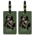 thumbnail image 1 of The Lab Results are in Labrador Duck Hunting Luggage ID Tags Suitcase Carry-On Cards - Set of 2, 1 of 6