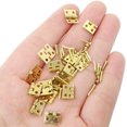 thumbnail image 3 of 50PCS Miniature Dollhouse Hinges Jewelry Box Tiny Hardware Accessories with 200PCS Screws (Gold), 3 of 7