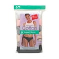 thumbnail image 5 of Hanes No Ride Up Cotton Bikini Panties 6-Pack Womens Panty Assorted Underwear, 5 of 5