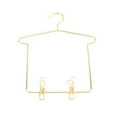 thumbnail image 3 of 5 piezas Zulema Vestido percha en miniatura Colgador de ropa de casa de muñecas Dorado, 3 of 8