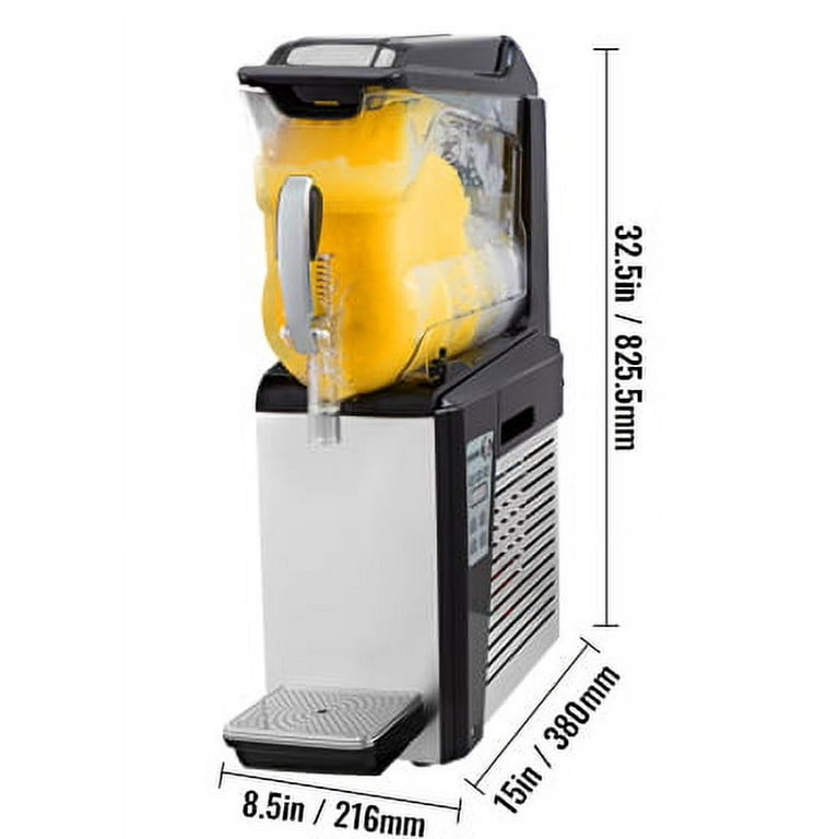 BENTISM Commercial Slush Machine Margarita Slush Maker 2x15L Frozen Drink  Machine 