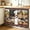 Brown, Cream, Red, variant on Farmhouse Chef Cabinet Curtains 28"W x 35L, Vintage Kitchen Bountiful Wine Bakery Under Sink Skirt for Bathroom Vanity Kitchen Self Adhesive, Dust-Proof Privacy Curtain for Closet Shelves Laundry