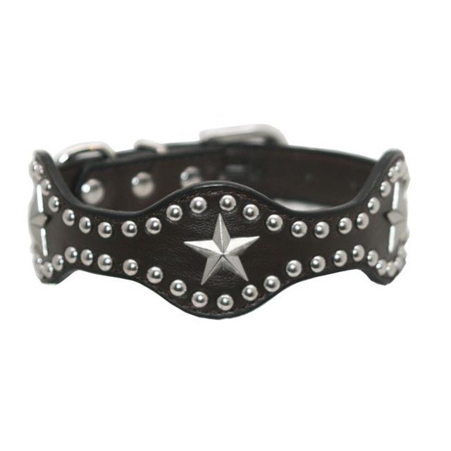 Hip Doggie HD-4BKSC-XL Extra Large Black Star Wave Collar