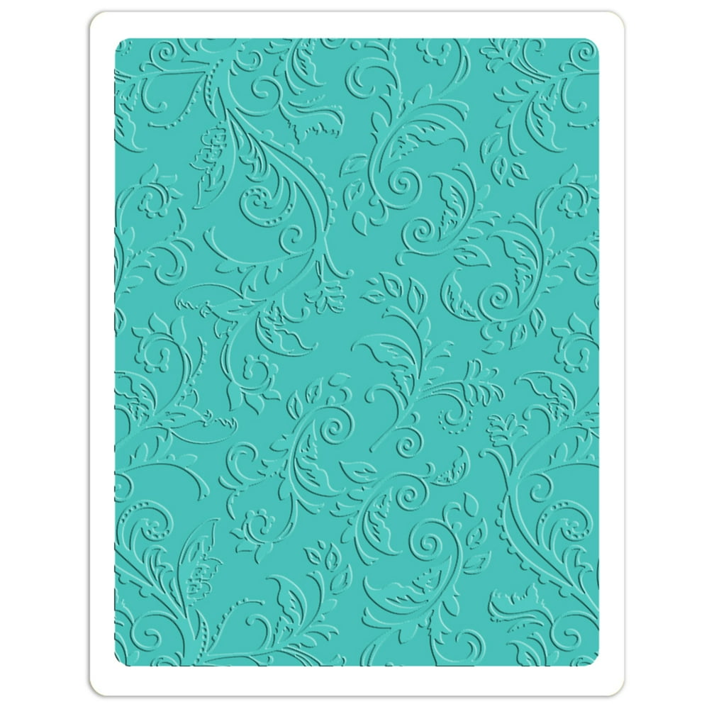 Sizzix Textured Impressions Plus Embossing Folder Botanical Swirls