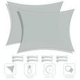 thumbnail image 2 of Yescom 2 Pack 13x10 Ft 97% UV Block Rectangle Sun Shade Sail HDPE Canopy Cover Net Deck, 2 of 11