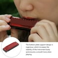 thumbnail image 4 of WHAMVOX 1 Pce Instrument de Musique Harmonica en Métal 10 Trous Blues avec Couvercle en Cuivre Rouge, 4 of 8