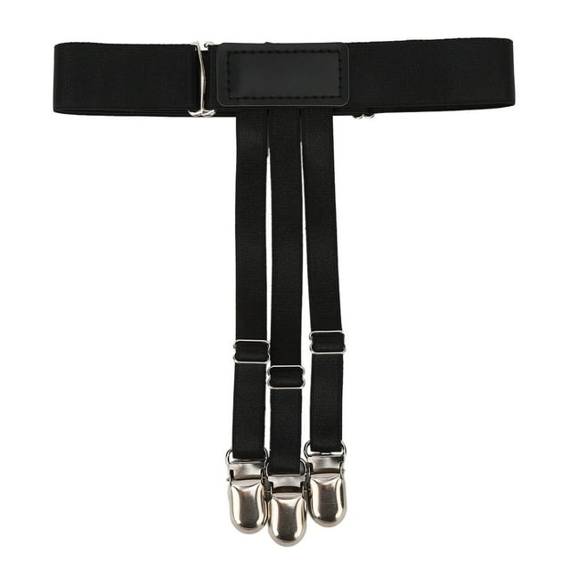 Camisa de hombre, abrazaderas ajustables de poliéster con hebillas de metal para meter la camisa y asegurar la posición de la camisa
