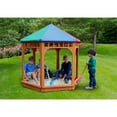 thumbnail image 4 of Gorilla Playsets Play-Zee-Bo Wooden Covered Sandbox with Canopy Roof, 4 of 6
