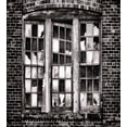 thumbnail image 3 of Industrial Duvet Cover Set, Broken Window Missing Glass Pane Derelict Blight Factory Brick Wall, Decorative 3 Piece Bedding Set with 2 Pillow Shams, Queen Size, Charcoal Grey Pale Grey, by Ambesonne, 3 of 3