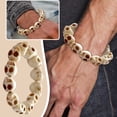 thumbnail image 4 of Turquesa sintética pulsera tibetana oración Mala pulsera de cuentas para los hombres las mujeres, 4 of 8