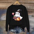 thumbnail image 4 of Sweatshirt for Women Perfect For Daily Wear or Loungewear! The Best Choice for Halloween M Blue Halloween Sweatshirt, 4 of 5