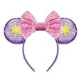 thumbnail image 1 of FANYITY Orejas de Minnie, Diadema con Orejas de Mickey y Lentejuelas para niños, niñas, Mujeres, Viaje de Halloween y Disney (Lazo Naranja), 1 of 4